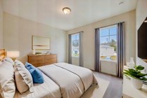 Virtually staged bedroom